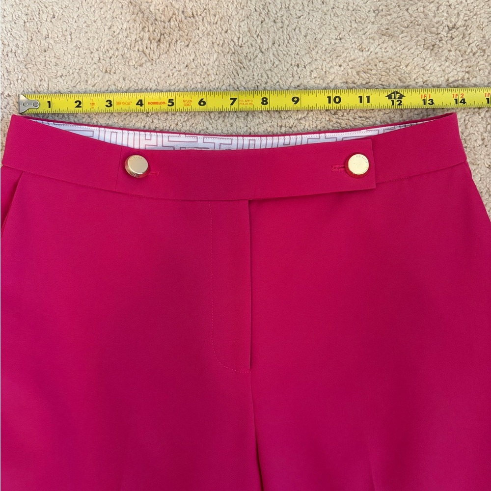 Ted Baker Women's Fuschia Trousers Pants Ankle Cropped Size 1 US Size 4 - Picture 8 of 11